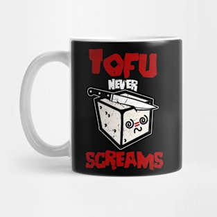 Tofu Never Screams Vegan Aesthetic Veggie Vegetarian Mug